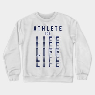 ATHLETE FOR LIFE | Minimal Text Aesthetic Streetwear Unisex Design for Fitness/Athletes | Shirt, Hoodie, Coffee Mug, Mug, Apparel, Sticker, Gift, Pins, Totes, Magnets, Pillows Crewneck Sweatshirt